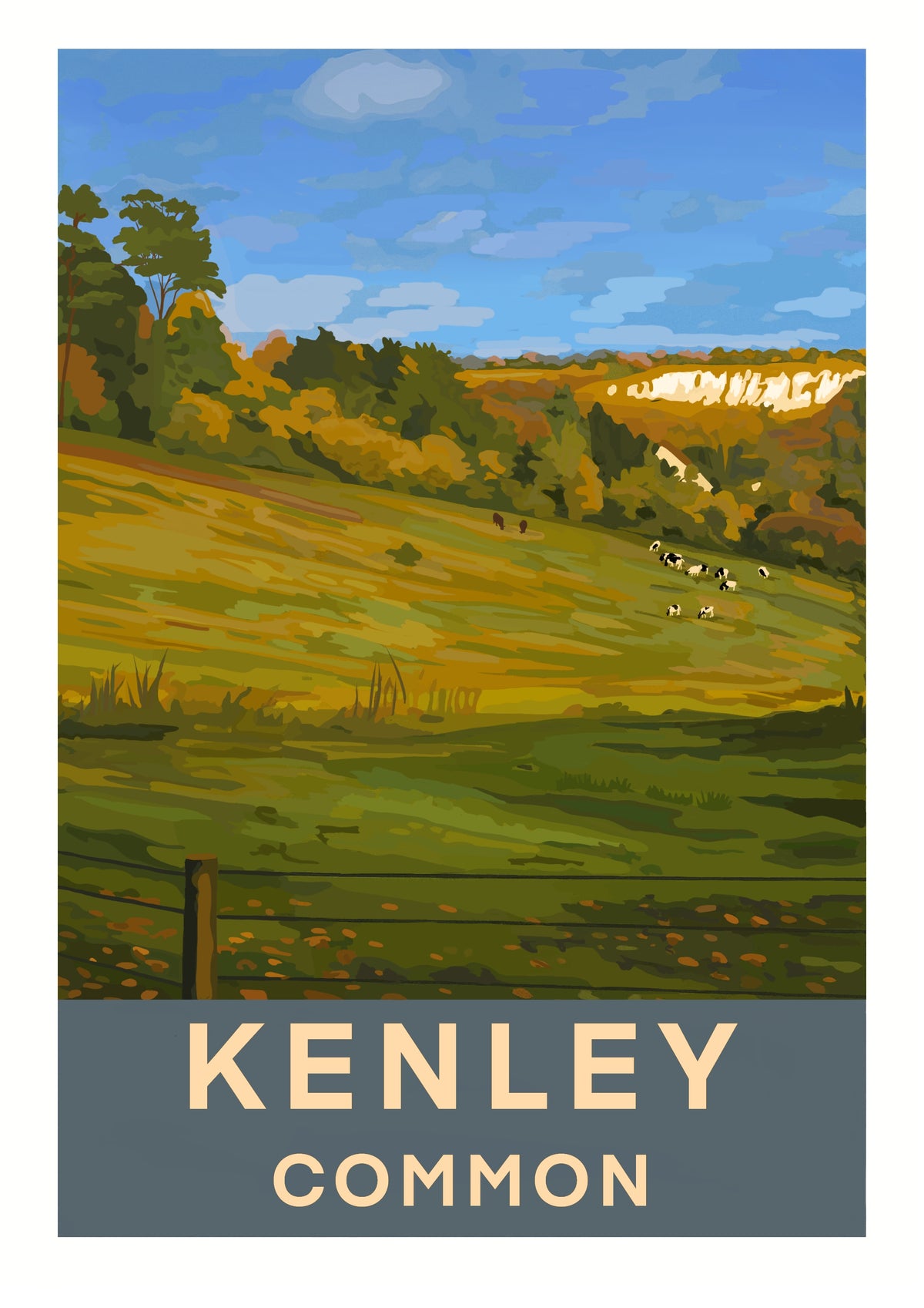 Kenley Common Surrey art print