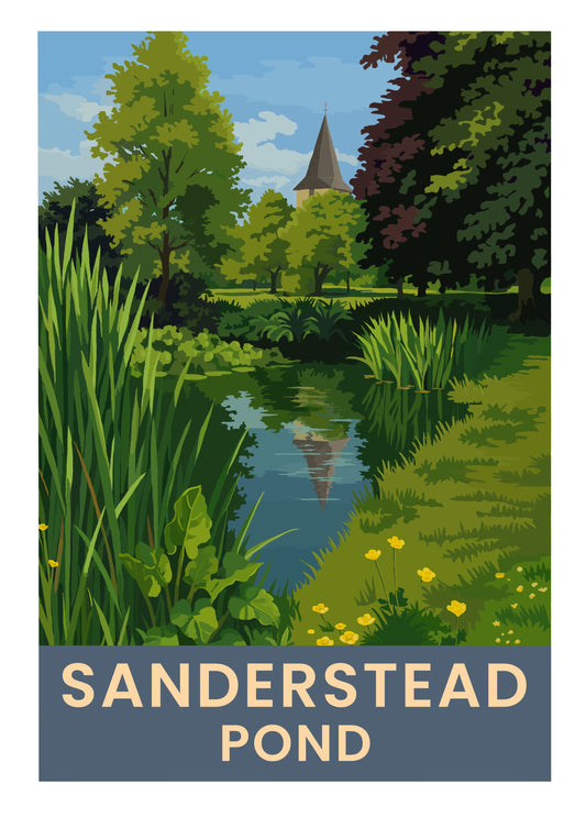 Sanderstead Pond art print