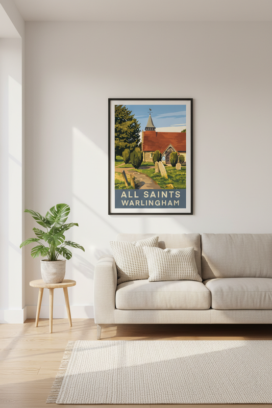All Saints Warlingham – Scandinavian Living Room Mockup