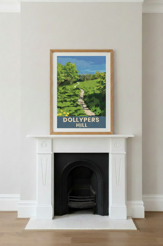 Dollypers Hill framed mockup
