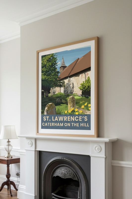 St. Lawrence's Caterham – Victorian Living Room Fireplace